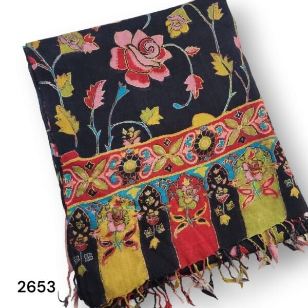 Kalamkar Pashmina Handmade Kashmiri Stole