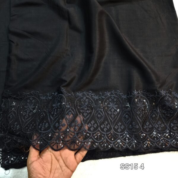 Chikankari Organza Trouser Fabric