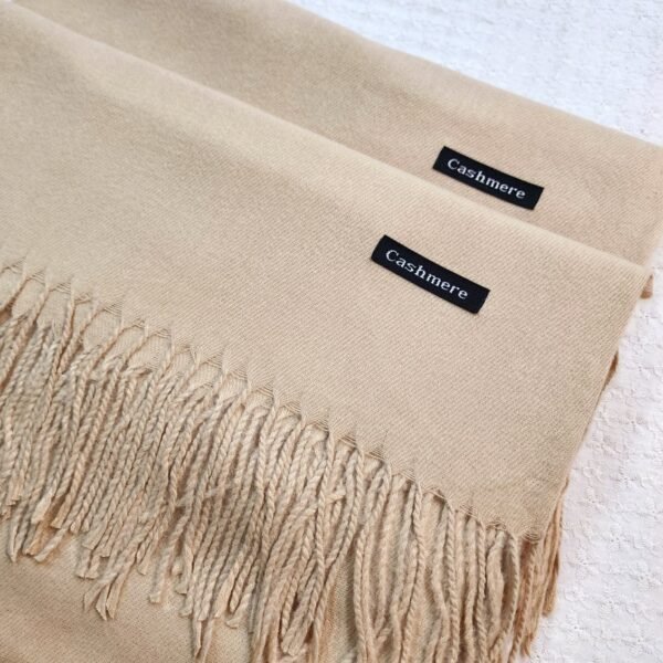 Plain Cashmere Pashmina Stole | Light Skin