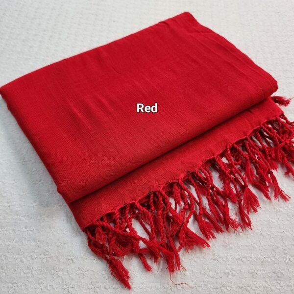 Red Swat Wool Khaddi Made Shawl