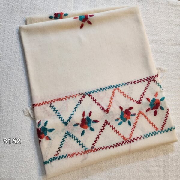 Pure Swat Wool Hand Embroidered Shawl