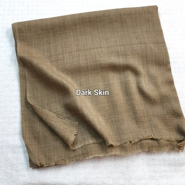 Plain Pashmina Stole | Dark Skin - Image 2