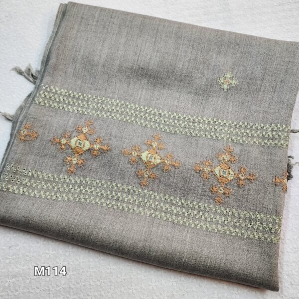 Pure Swat Wool Pashmina Embroidered Shawl