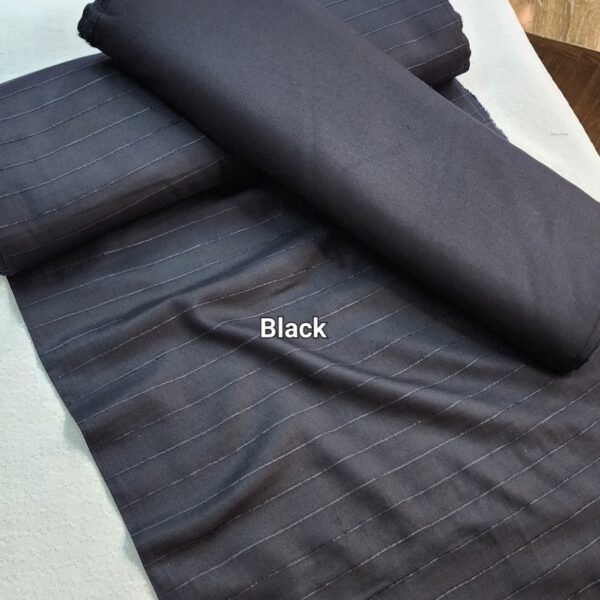 Black | Wool Marina Velvet Lining Suit 6 yards