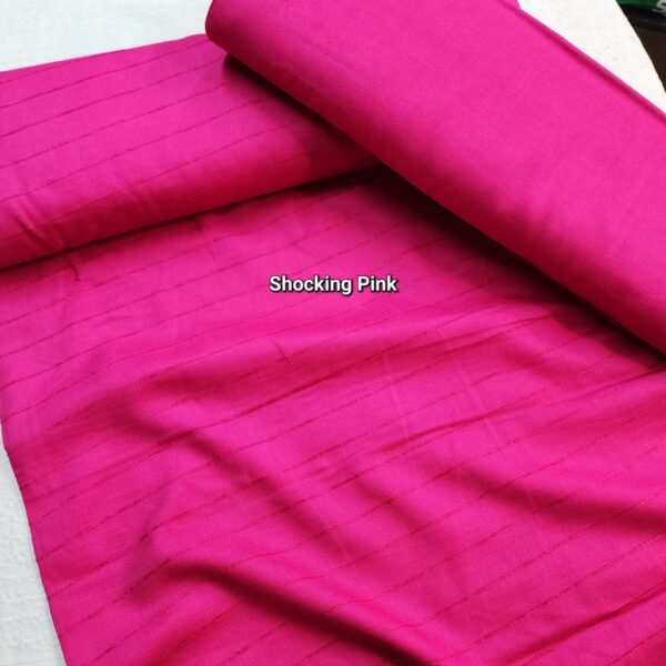 Shocking Pink | Wool Marina Velvet Lining Suit 6 yards - Image 2