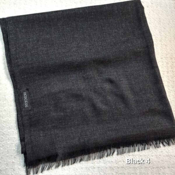 Plain Pure Pashmina Stole | Black