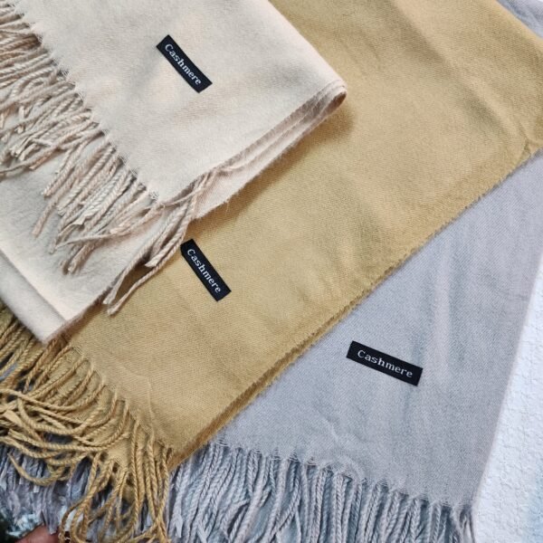 Plain Cashmere Pashmina Stole | 15 Colors - Image 5