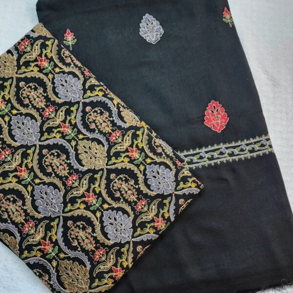 Pashmina Papermache Embroidered 3 PC Suit