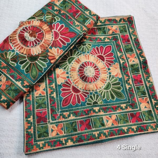 Single Sindhi Handmade Embroidered Cushion Cover