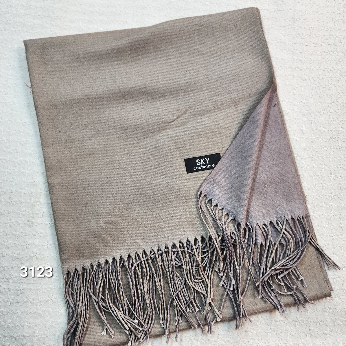 Double Shade Plain Stole | Pure Cashmere Pashmina – Handmade Pakistan