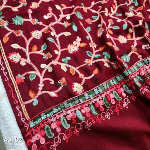 Pashmina Shawl | Full Kashmiri Embroidery