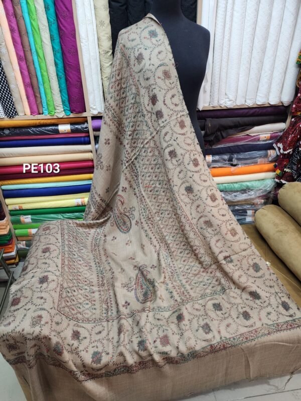 Pashmina Shawl | Print and Embroidery