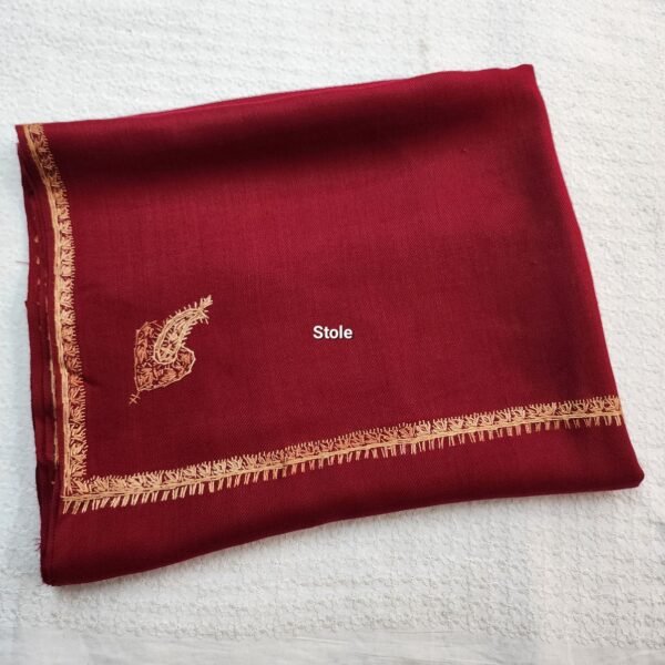 Pashmina Stole | Hand Embroidery Maroon