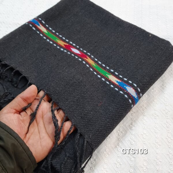 Pure Thick Wool Gents Shawl Handmade Khaddi Shawl - Image 2