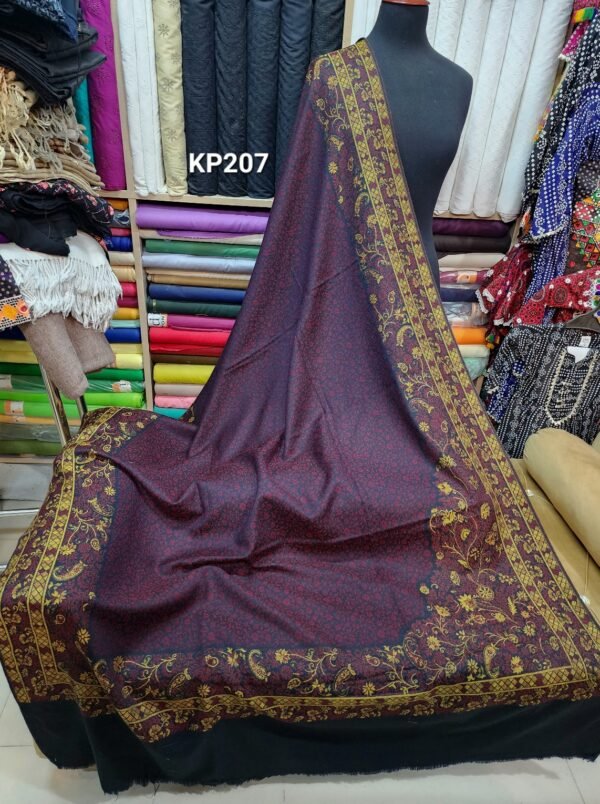 Kani Shawl | Fine Pashmina Kani Shawl - Image 2