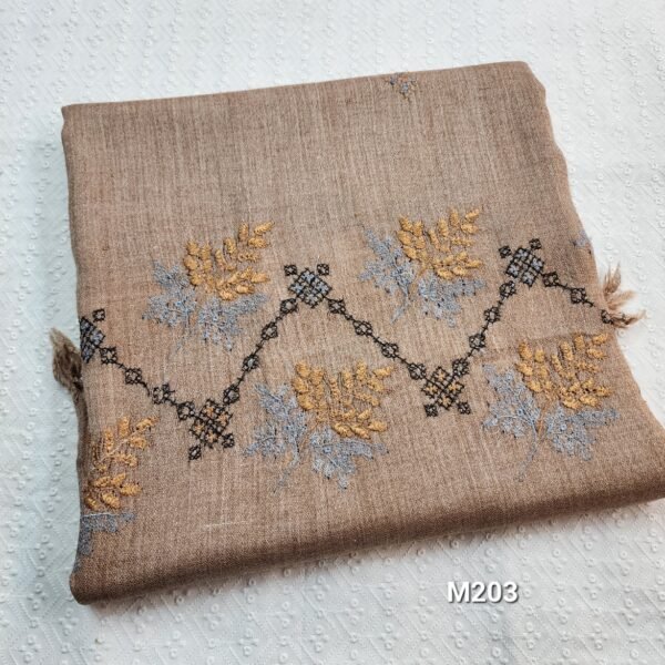 Pure Swat Wool Pashmina Embroidered Shawl