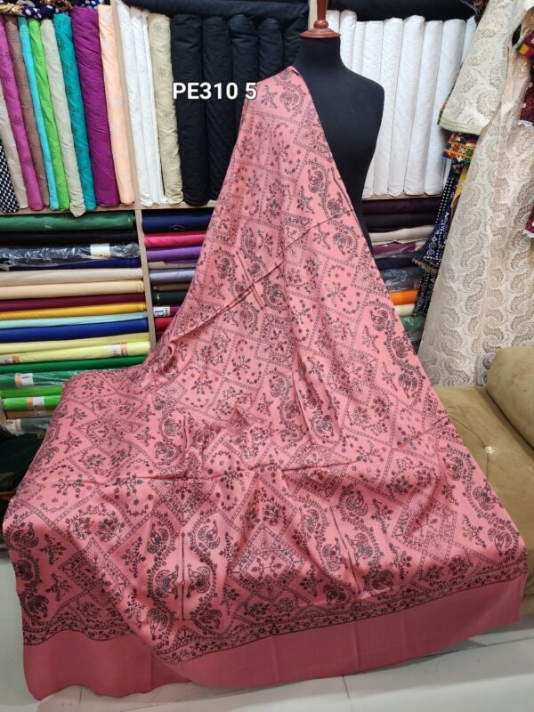 Pashmina Shawl | Print and Embroidery