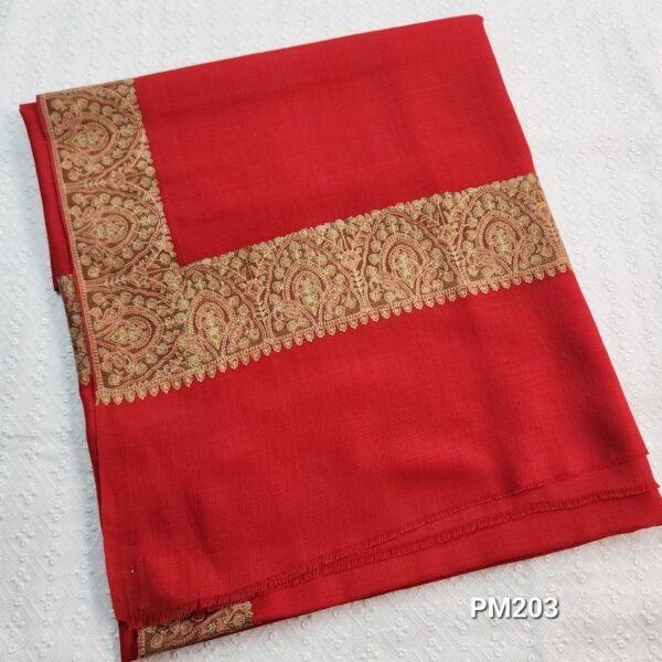 Pashmina Shawl | Papermache Border Embroidery - Image 4