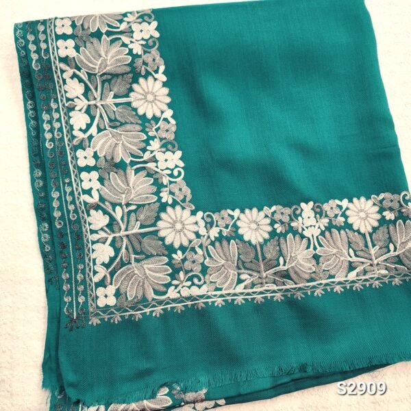 Pashmina Stole | Half Shawl Border Embroidered