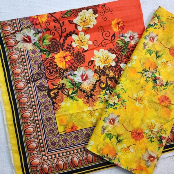 3 Piece Khaddar Digital Printed Suit Wool Shawl