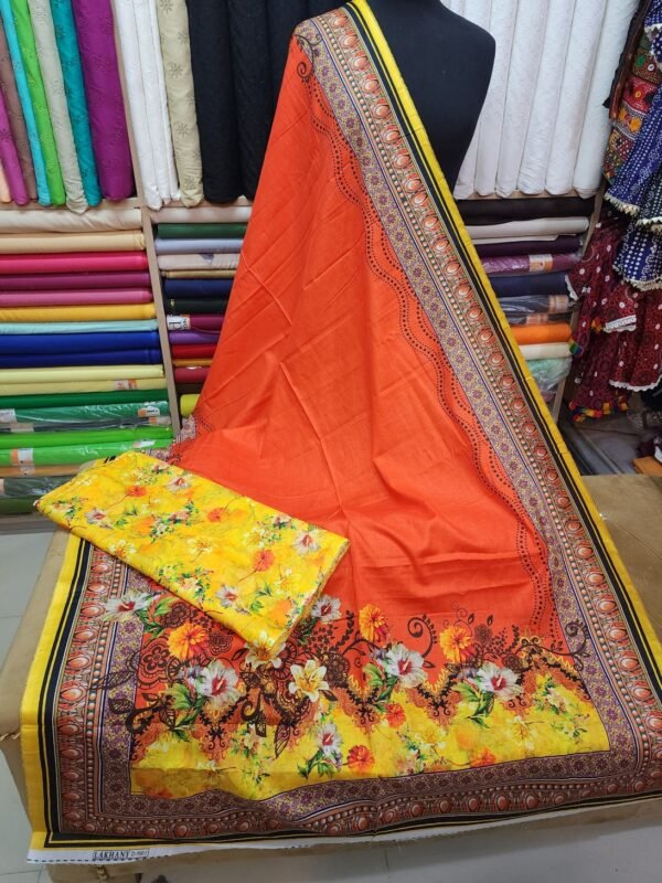 3 Piece Khaddar Digital Printed Suit Wool Shawl - Image 2