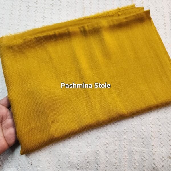 Plain Pashmina Stole | Mustard