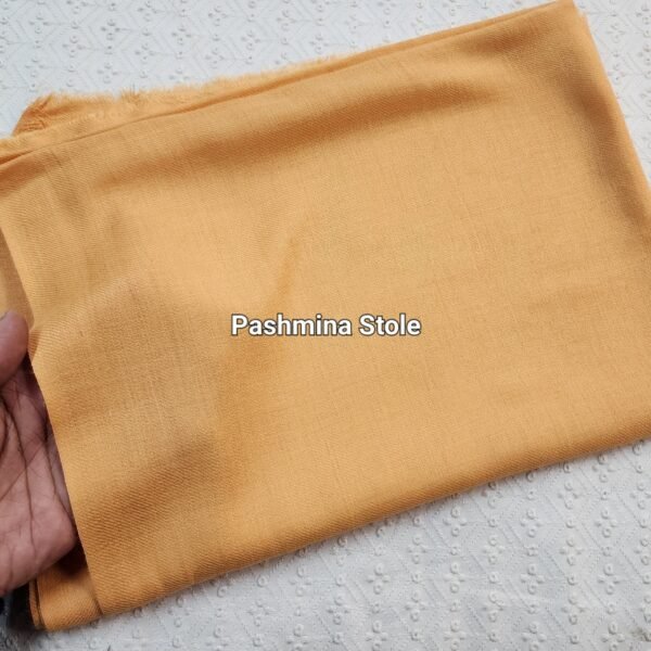 Plain Pashmina Stole | Peach