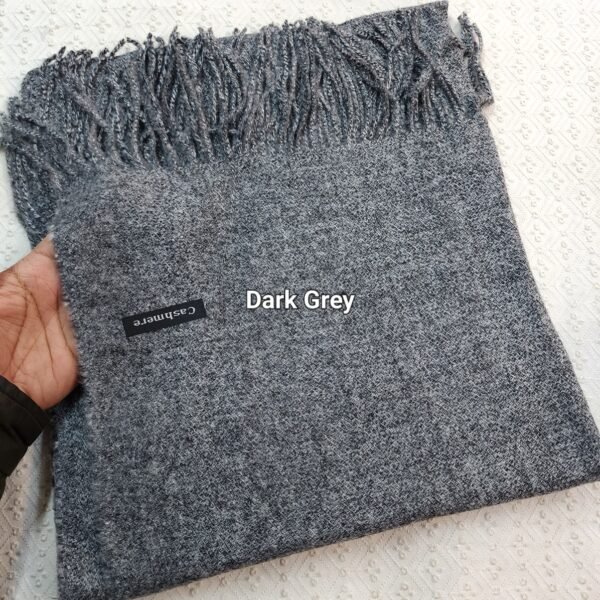 Pure Cashmere Pashmina Stole | Dark Grey