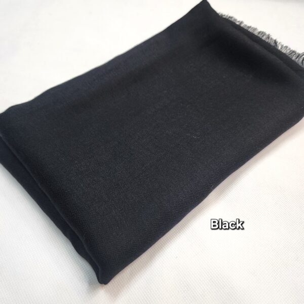 Black Plain Toosh Shawl (Chashme Bulbul)