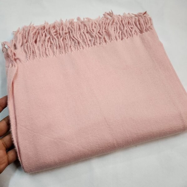 Cashmere Plain Pashmina Shawl | Pink