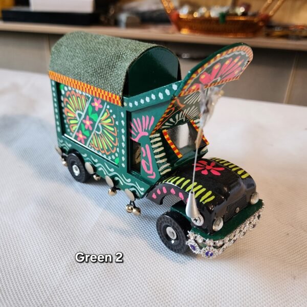 Truck Model Truck Art Handmade Green - Image 2