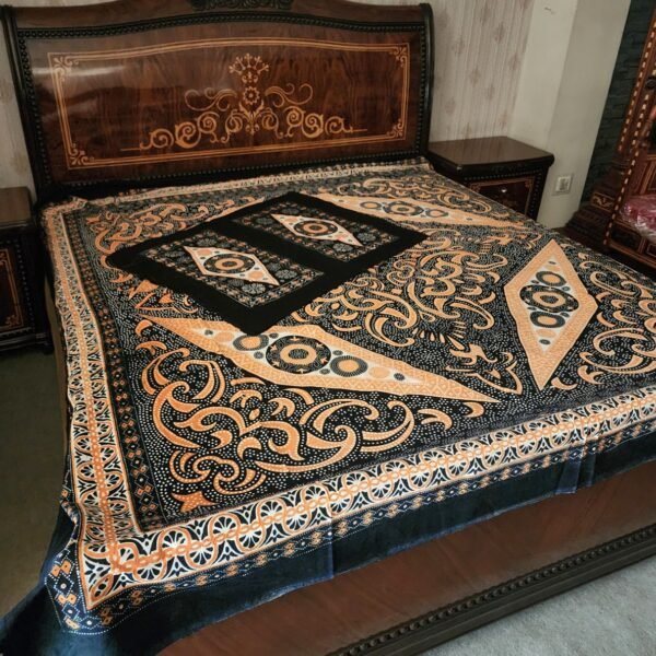 Ajrak Printed Bedsheet Set