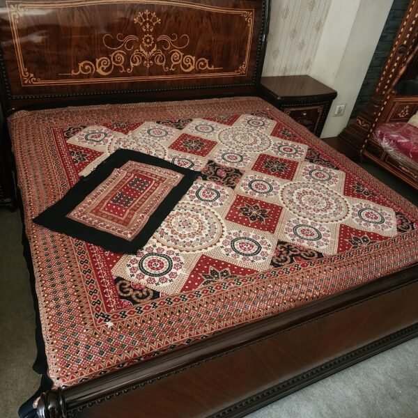 Ajrak Printed Bedsheet Set