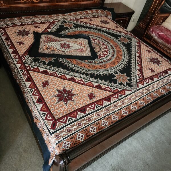 Ajrak Printed Bedsheet Set