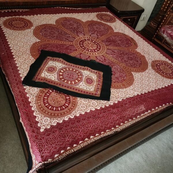 Ajrak Printed Bedsheet Set