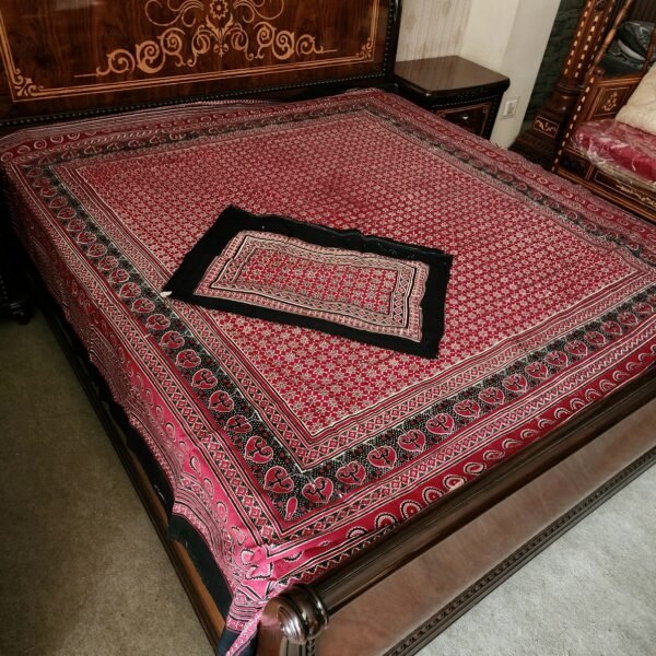 Ajrak Printed Bedsheet Set