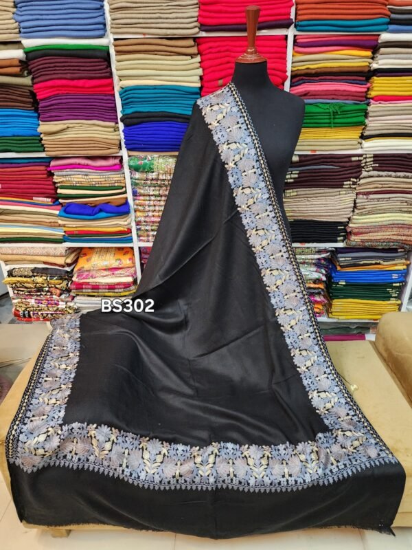 Pashmina Border Embroidery Shawl - Image 2