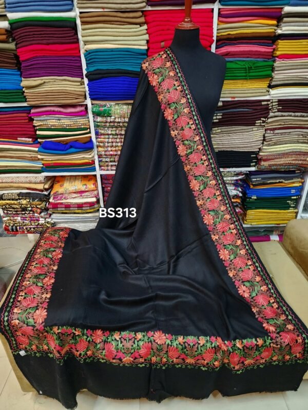 Pashmina Border Embroidery Shawl - Image 2