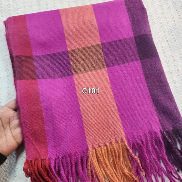 Check Stole | Pure Cashmere Pashmina