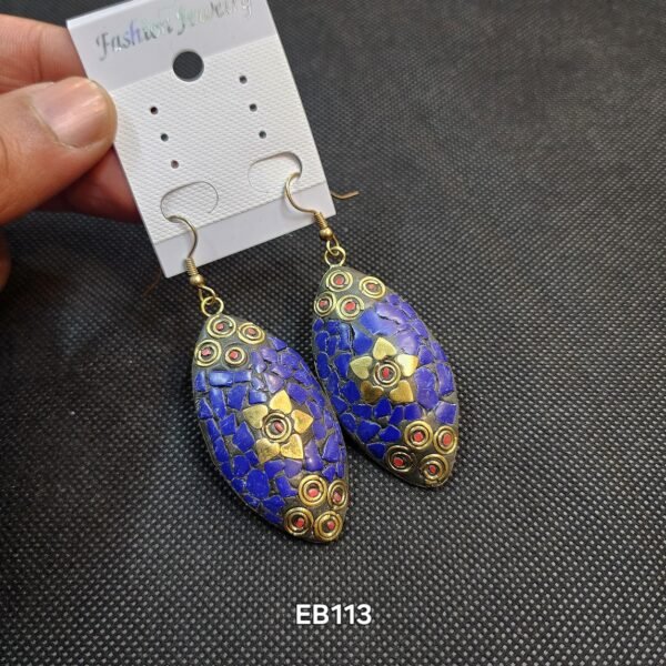 Large Handmade Metal Earrings
