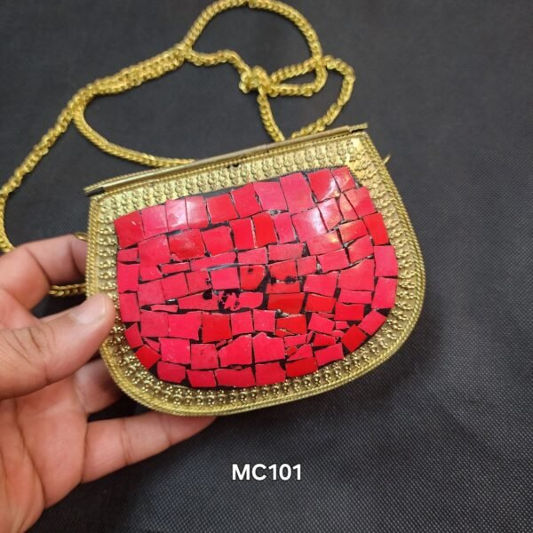 Medium Handmade Metal Clutch - Image 2