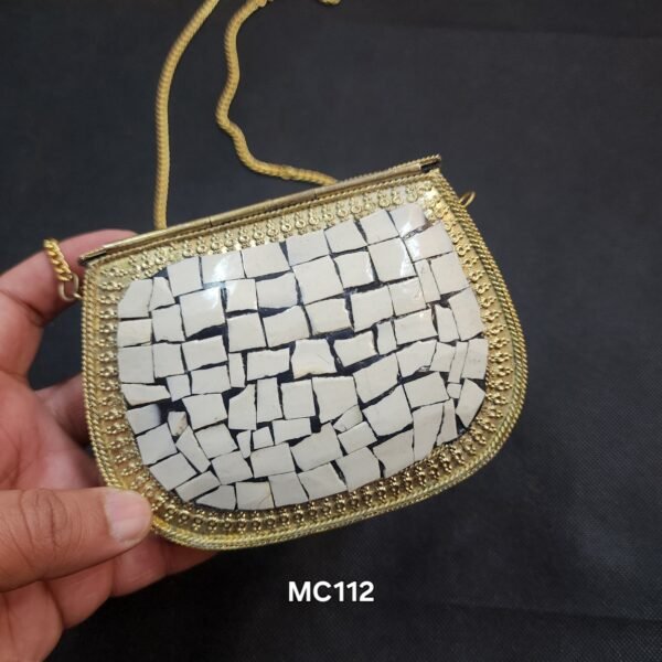 Medium Handmade Metal Clutch - Image 2