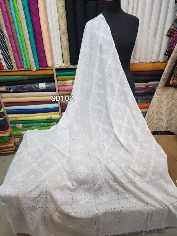 Pure Lawn | Shadow Tarkashi Work Shawl/Dupatta