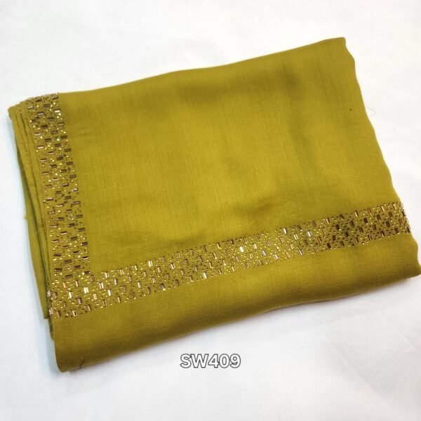 Pashmina Shawl | Stones work Border