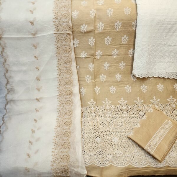 Chikankari 3 Piece Lawn Suit Skin