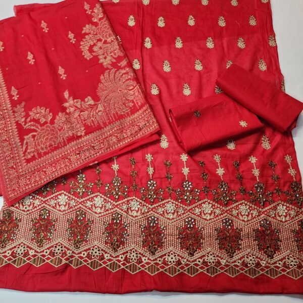 Chikankari 3 Piece Lawn Suit Fancy - Image 3