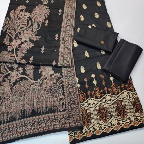 Chikankari 3 Piece Lawn Suit Fancy - Image 3