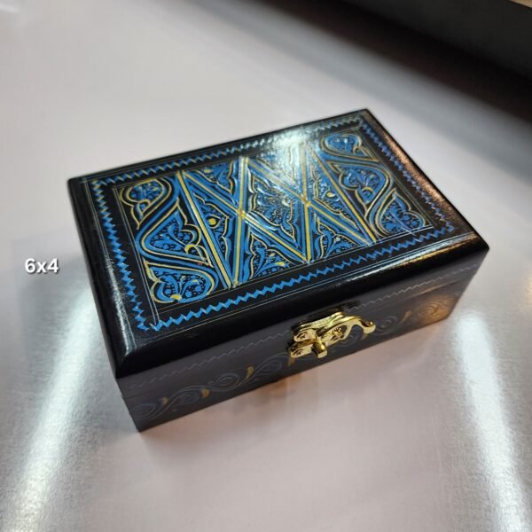 Naqshi Work Wooden Jewlery Box 6x4