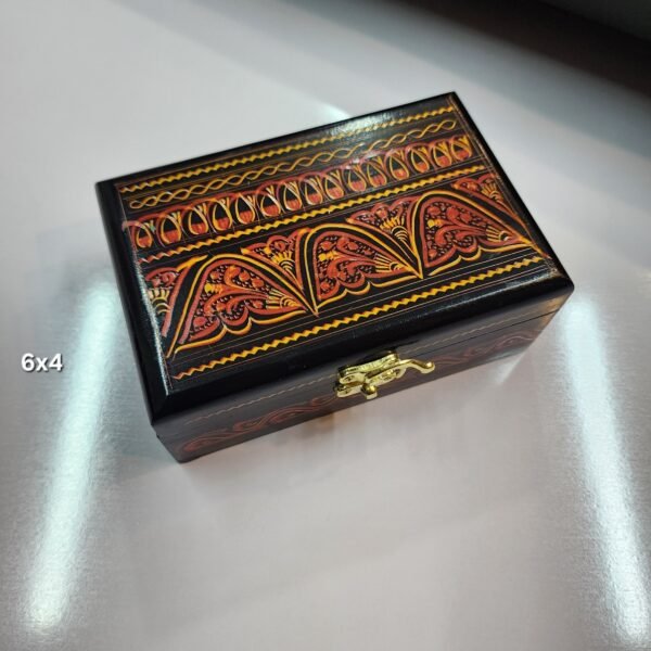 Naqshi Work Wooden Jewlery Box 6x4