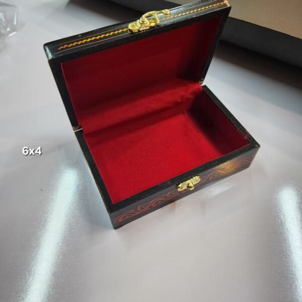 Naqshi Work Wooden Jewlery Box 6x4 - Image 2